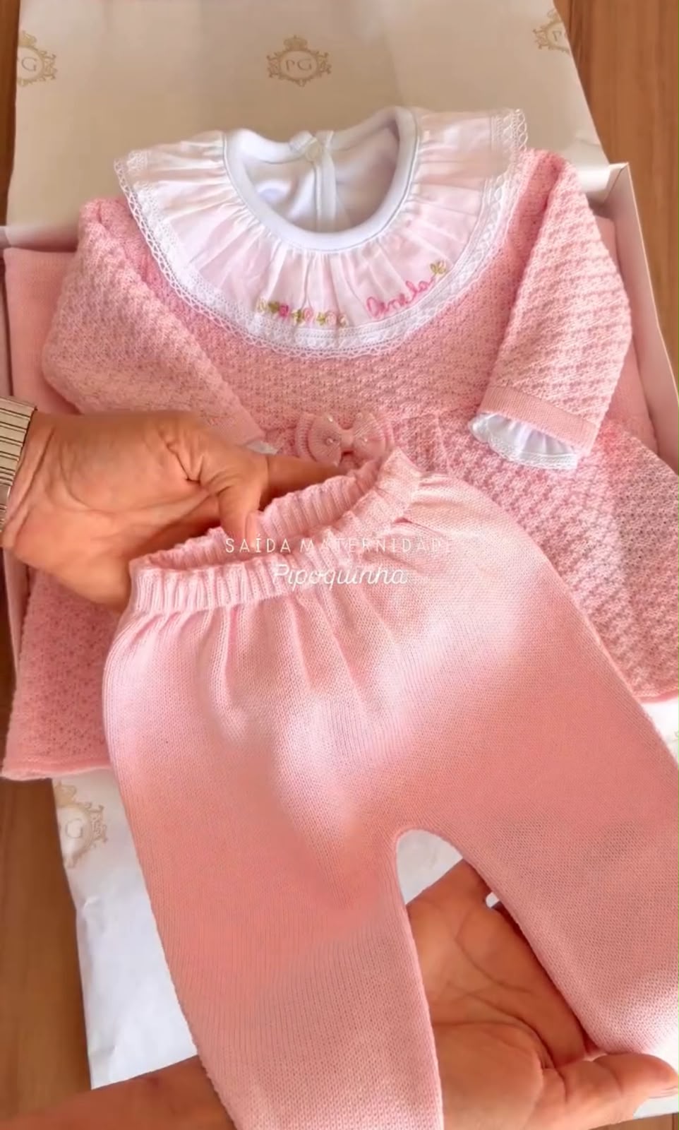 Kit Maternidade Personalizado Completo FEMININA Pipoquinha | Personalize Com o Nome da sua princesa - foto 2