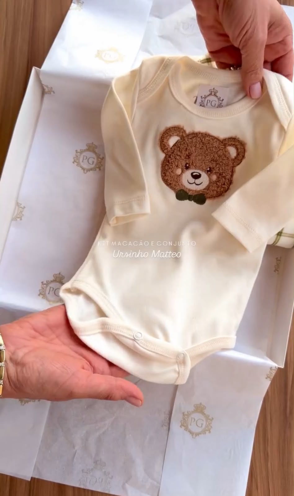 Kit Maternidade Personalizado Completo MASCULINA Ursinho| Personalize Com o Nome do seu Príncipe - foto 2