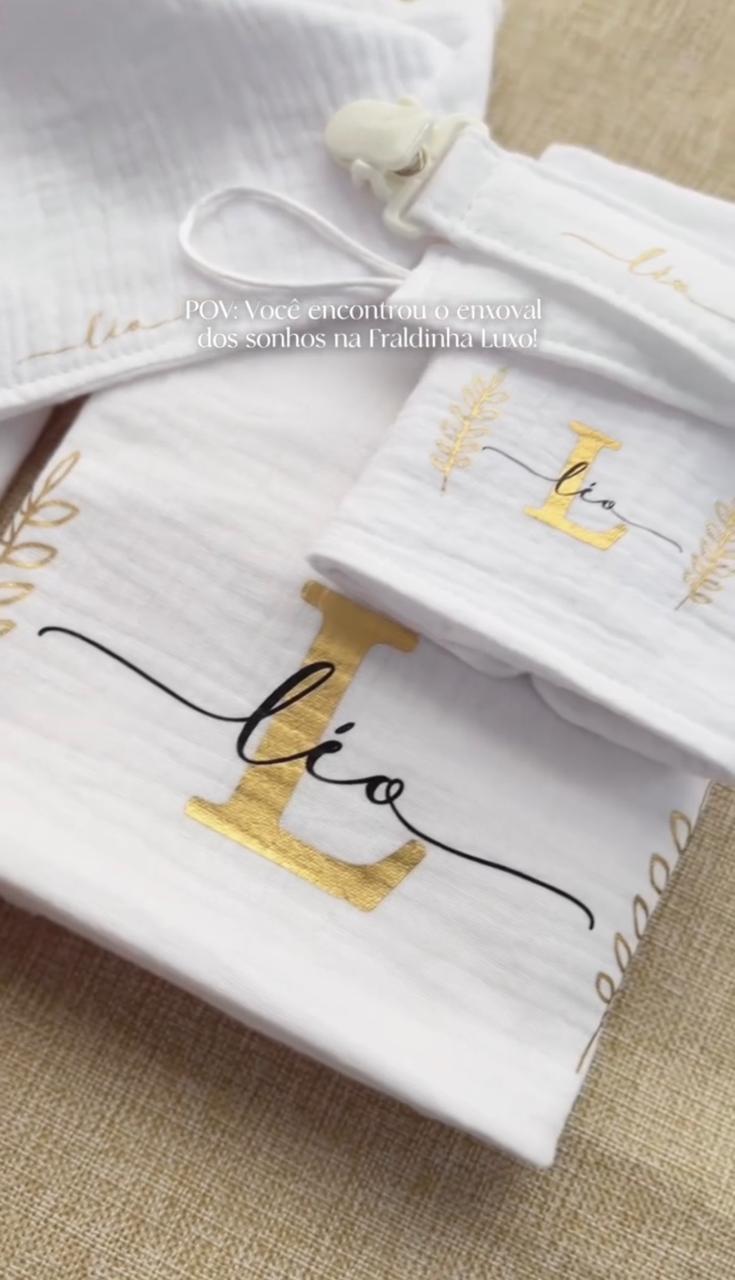 Kit de Fraldinha Personalizado Léo| 6 Peças Personalizadas - foto 2