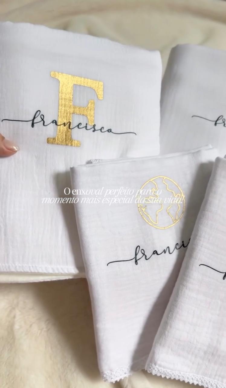 Kit de Fraldinha Personalizado Francisco | 6 Peças Personalizadas - foto 2