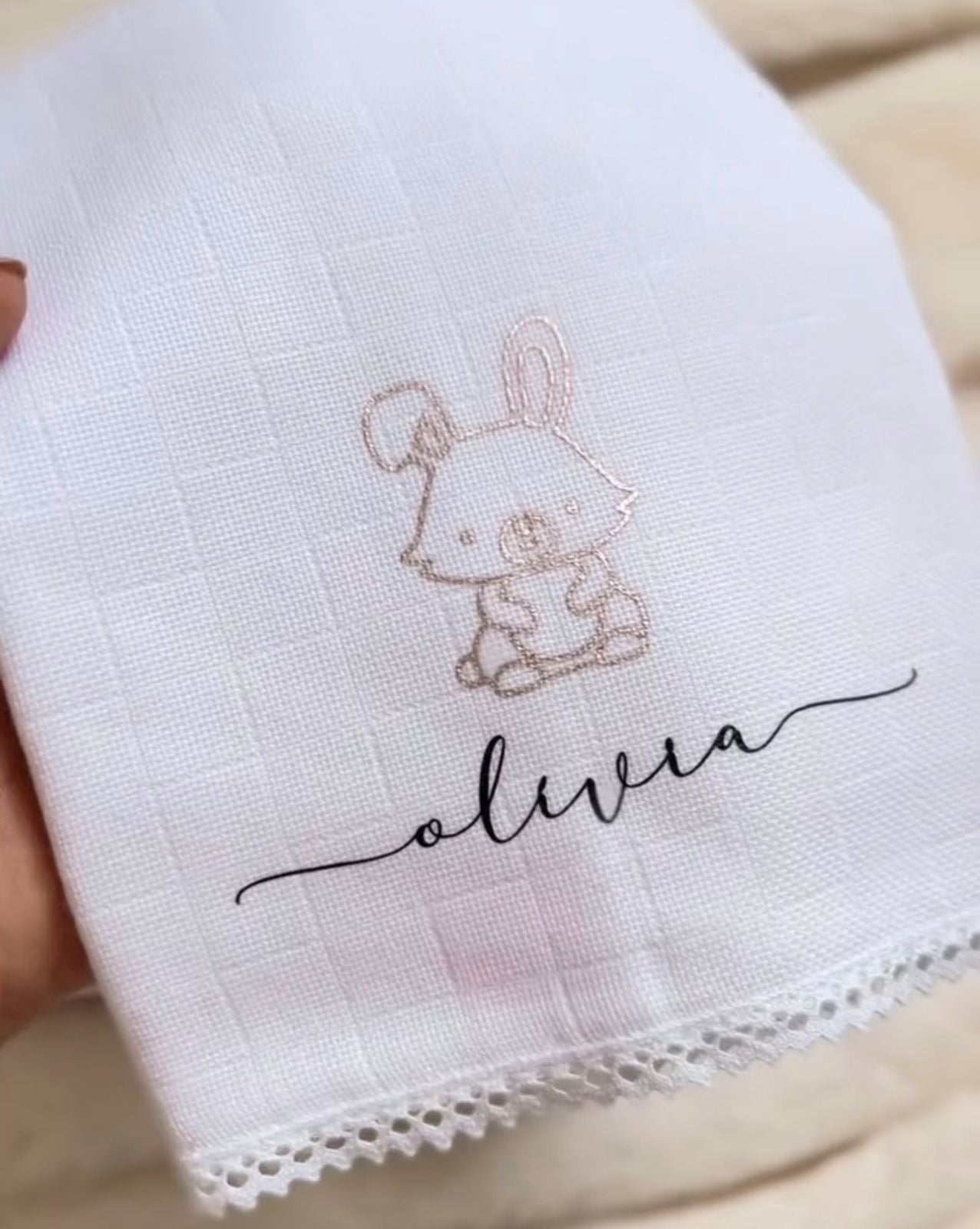 Kit de Fraldinha Personalizado com Nome do Bebê | 6 Peças Personalizadas - foto 2