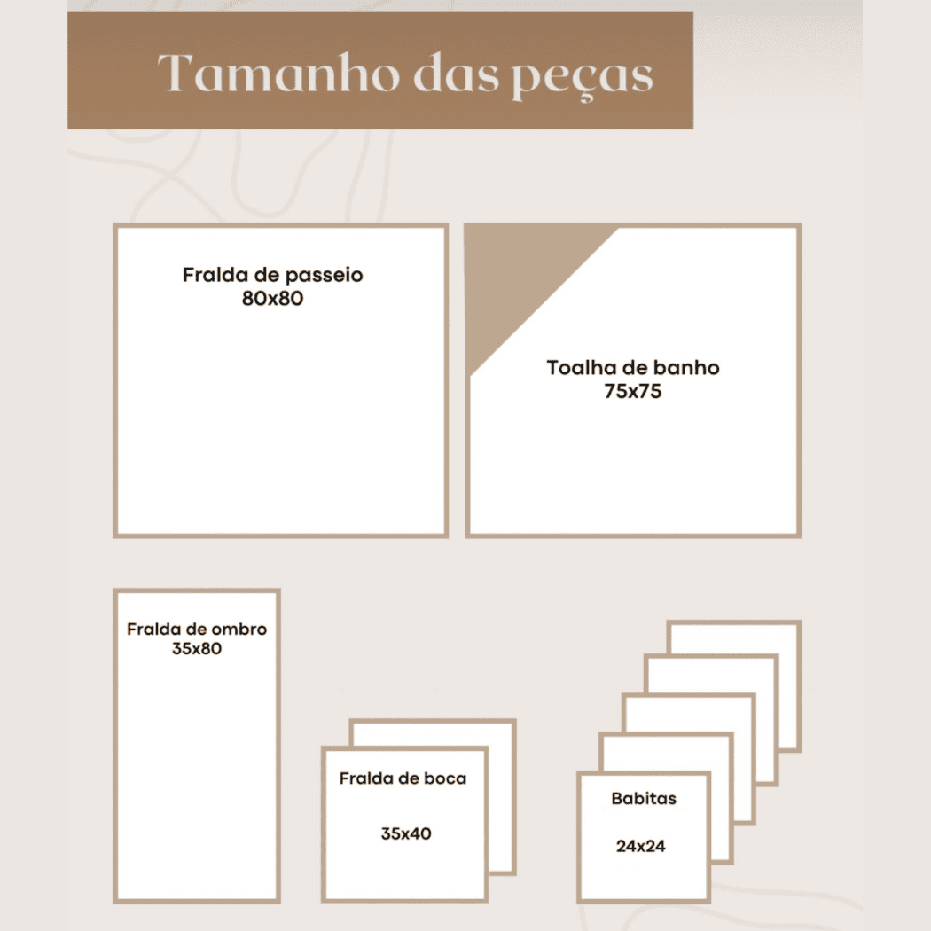 Kit de Fraldinha Personalizado com Nome do Bebê | 6 Peças Personalizadas - foto 4