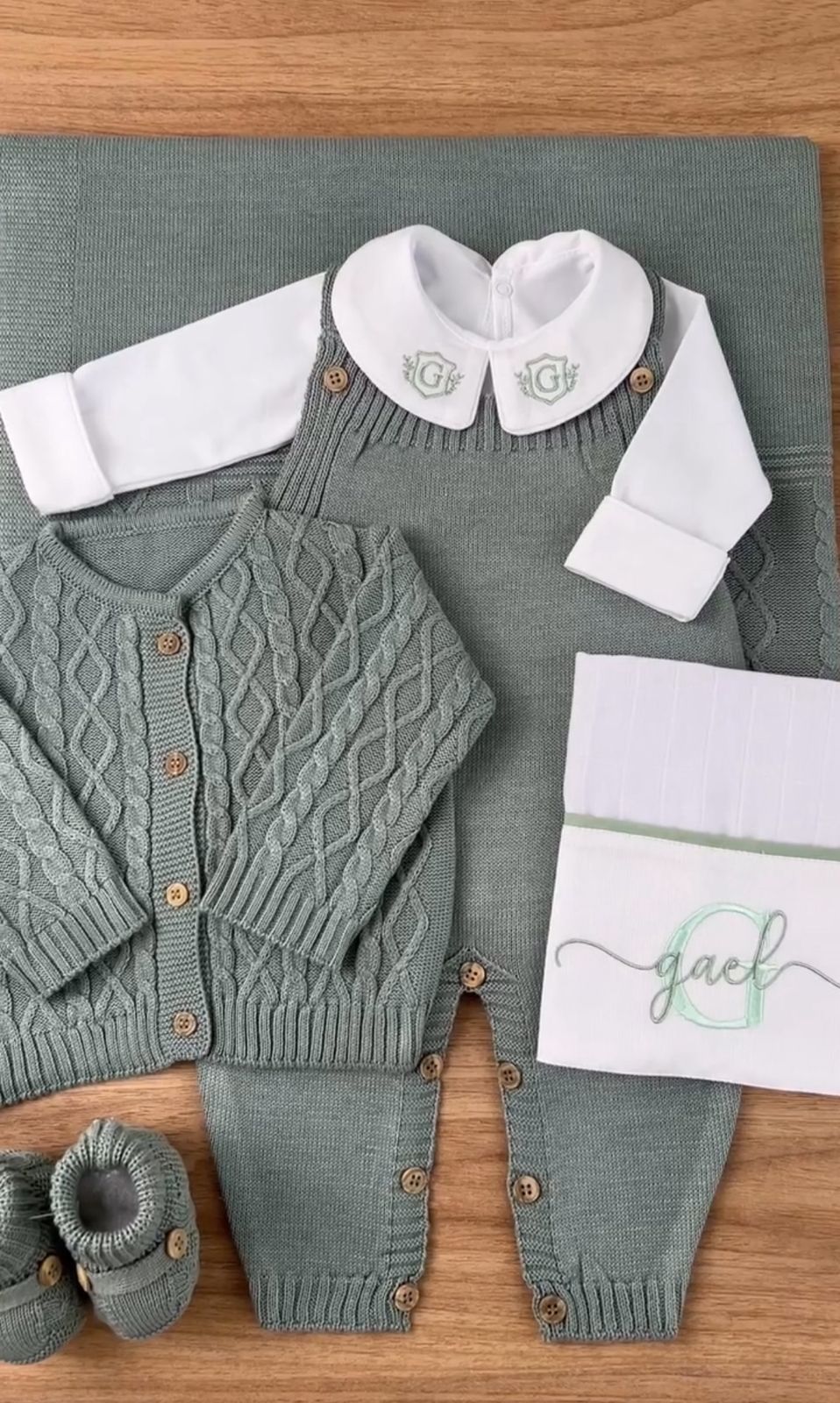 Kit Saída Maternidade Personalizável Completa GAEL| Personalize Com o Nome do seu Príncipe - foto 3