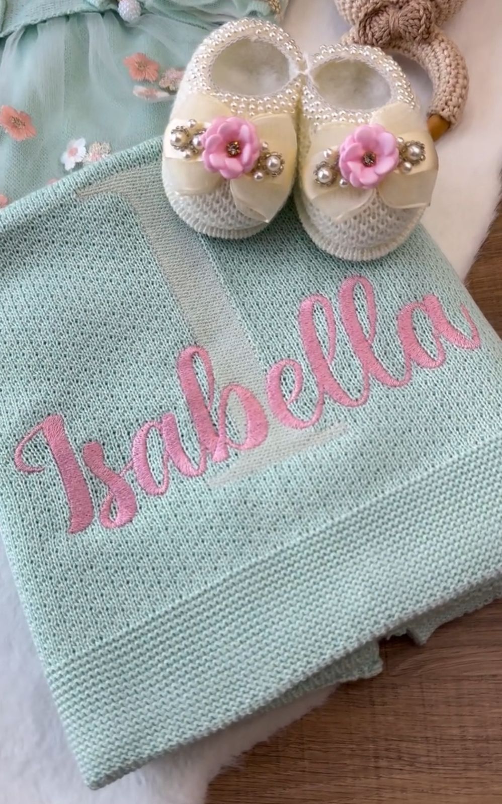 Kit Saída Maternidade Personalizável Completa Isabella | Personalize Com o Nome da sua princesa - foto 3