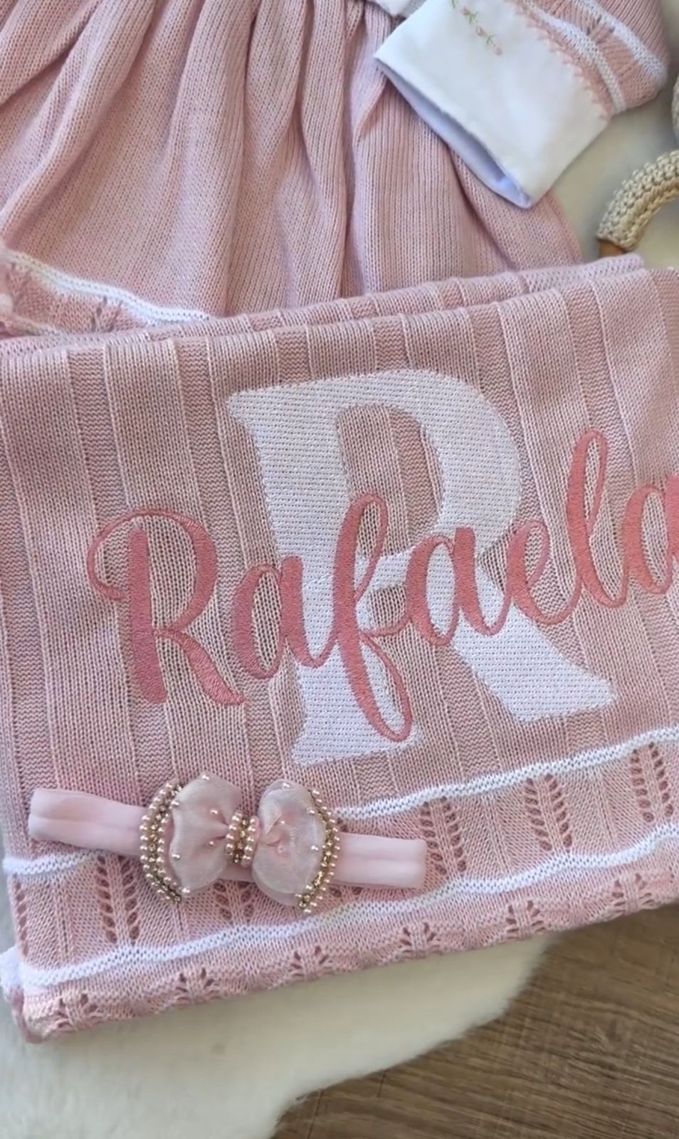 Kit Saída Maternidade Personalizável Completa Rafaela | Personalize Com o Nome da sua princesa - foto 2