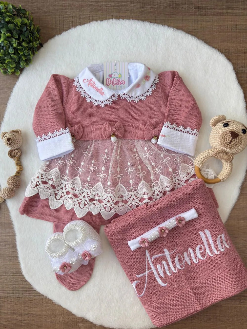 Kit Saída Maternidade Antonella - Personalize Com o Nome da Sua Princesa - foto 2