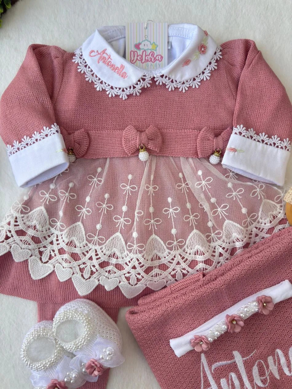 Kit Saída Maternidade Antonella - Personalize Com o Nome da Sua Princesa - foto 4