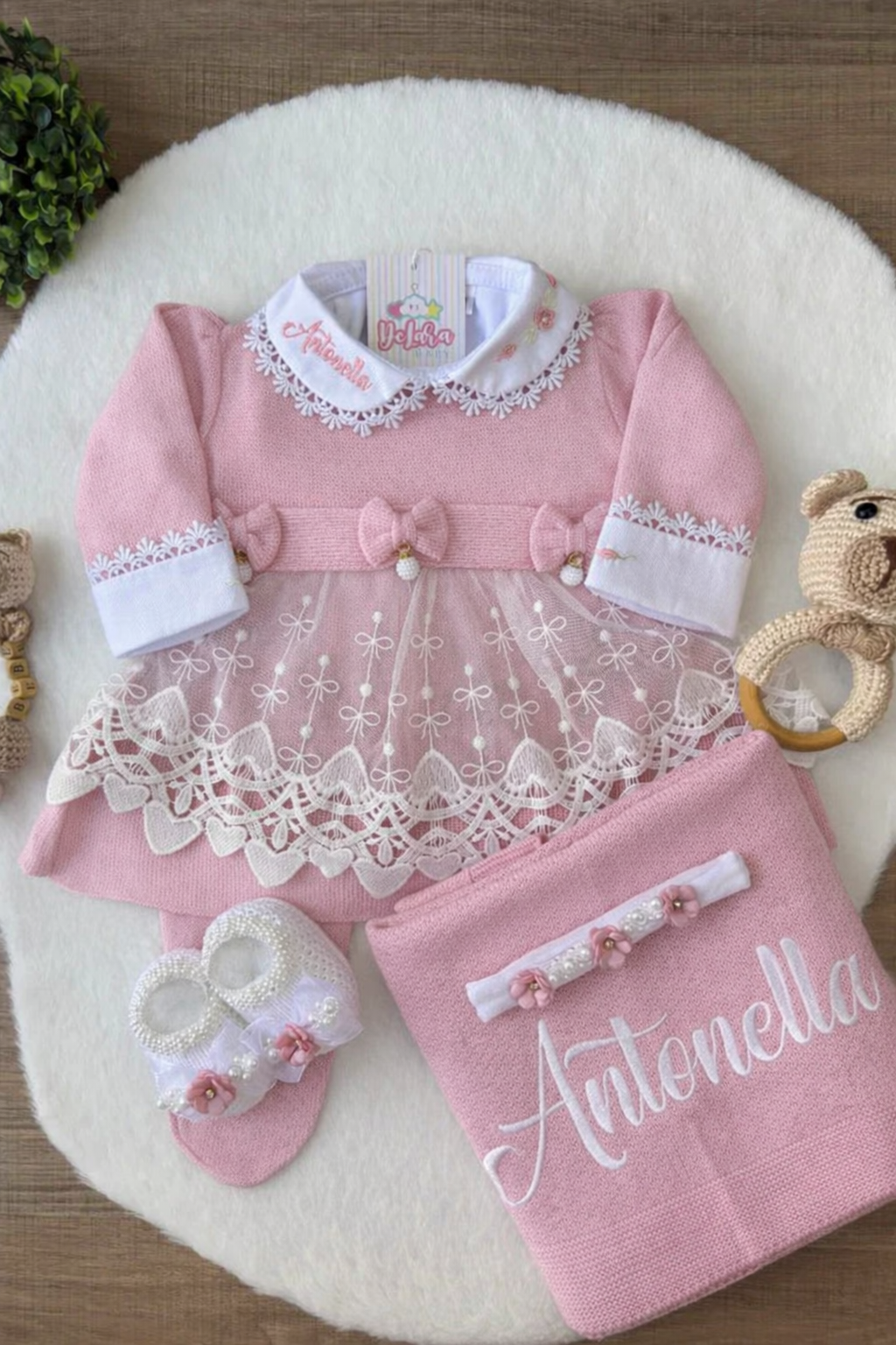 Kit Saída Maternidade Antonella - Personalize Com o Nome da Sua Princesa - foto 6