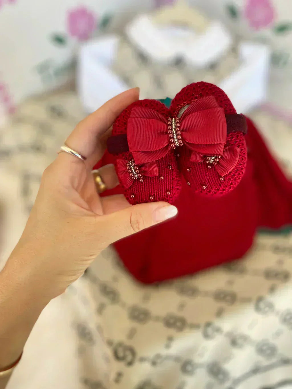 Kit Saída Maternidade Gucci - Personalize Com o Nome da Sua Princesa - foto 2