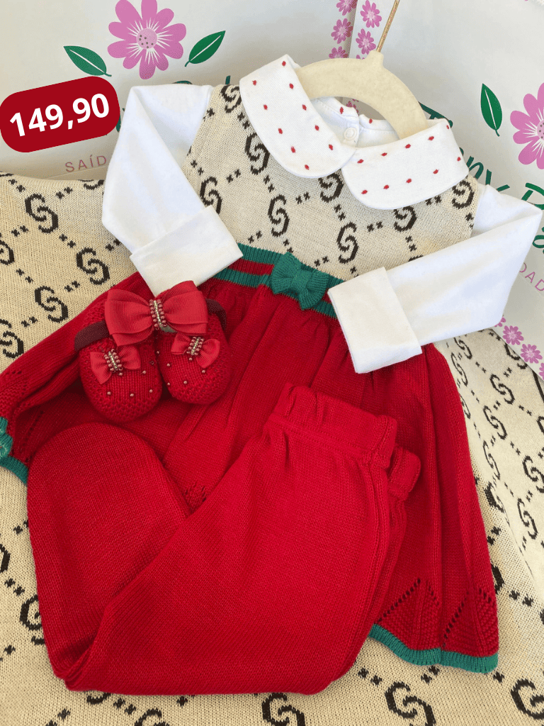 Kit Saída Maternidade Gucci - Personalize Com o Nome da Sua Princesa - foto 3