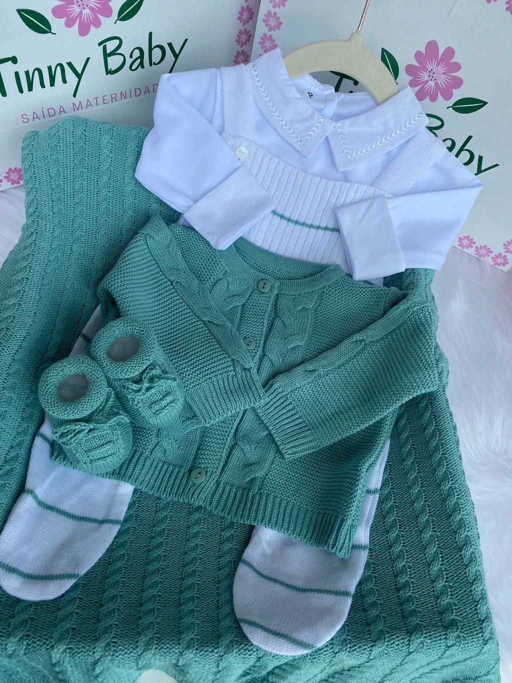PROMOÇÃO Kit Saída Maternidade Personalizável Completa - Veste Até 4 Meses (Menino) - foto 11