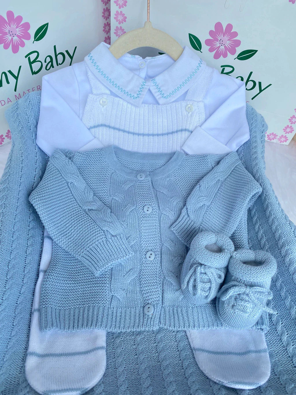 PROMOÇÃO Kit Saída Maternidade Personalizável Completa - Veste Até 4 Meses (Menino) - foto 3