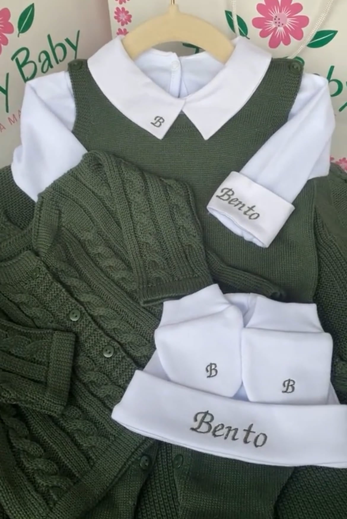 PROMOÇÃO Kit Saída Maternidade Personalizável Completa - Veste Até 4 Meses (Menino) - foto 6