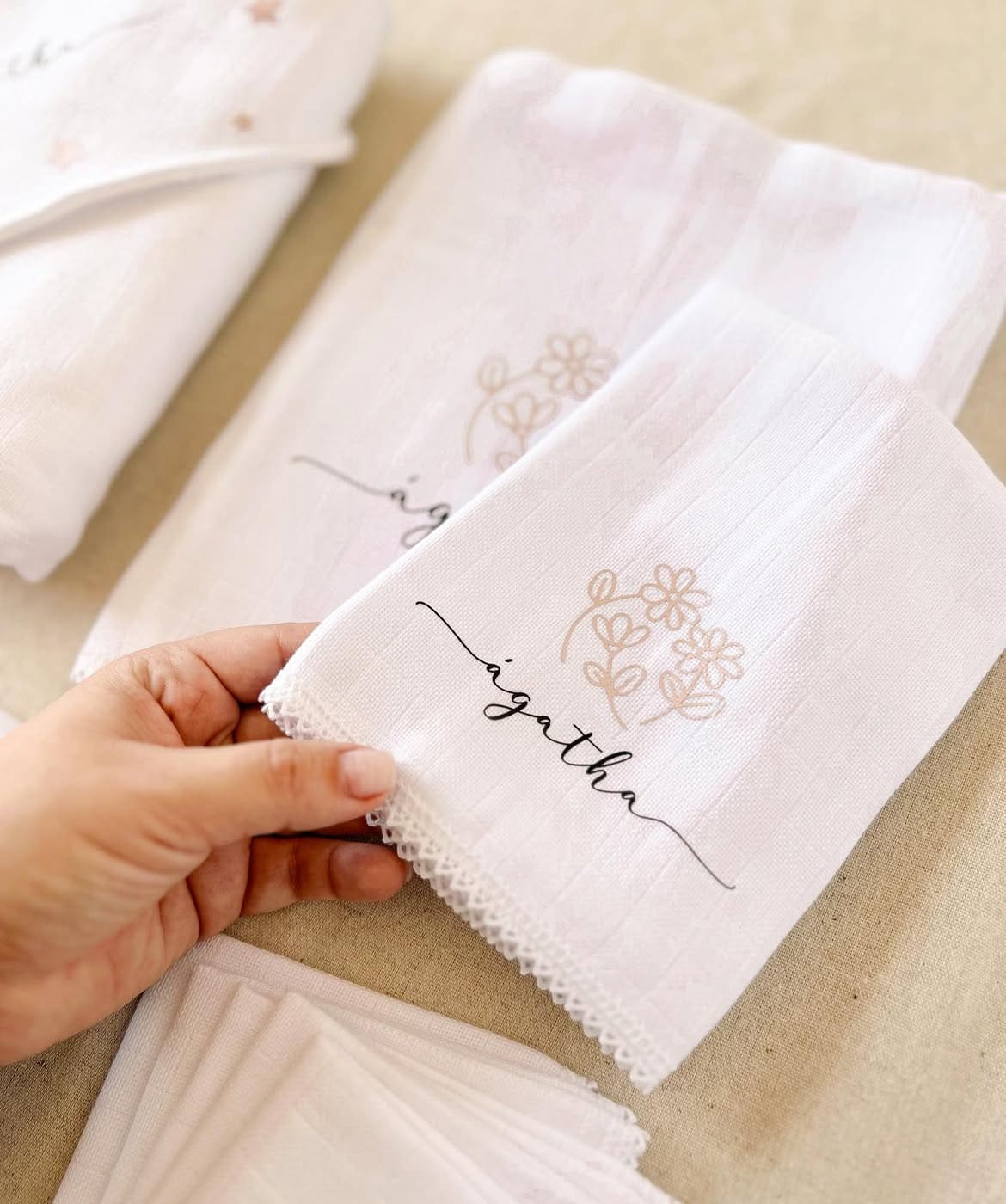 Kit de Fraldinha Personalizado com Nome do Bebê | 6 Peças Personalizadas - foto 3