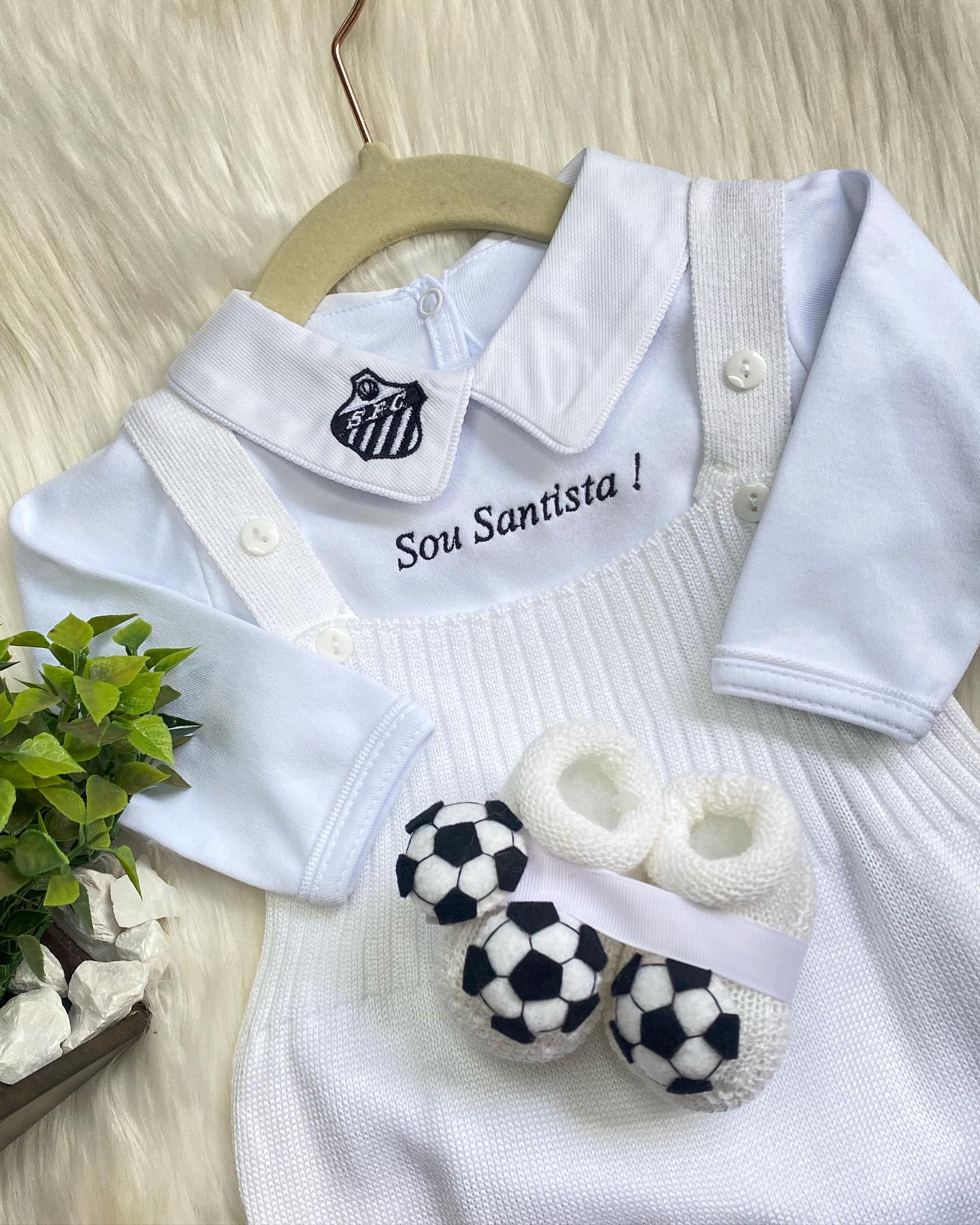 PROMOÇÃO Kit Saída Maternidade TIME FAVORITO Completa  - Veste Até 4 Meses (Menino) - foto 8