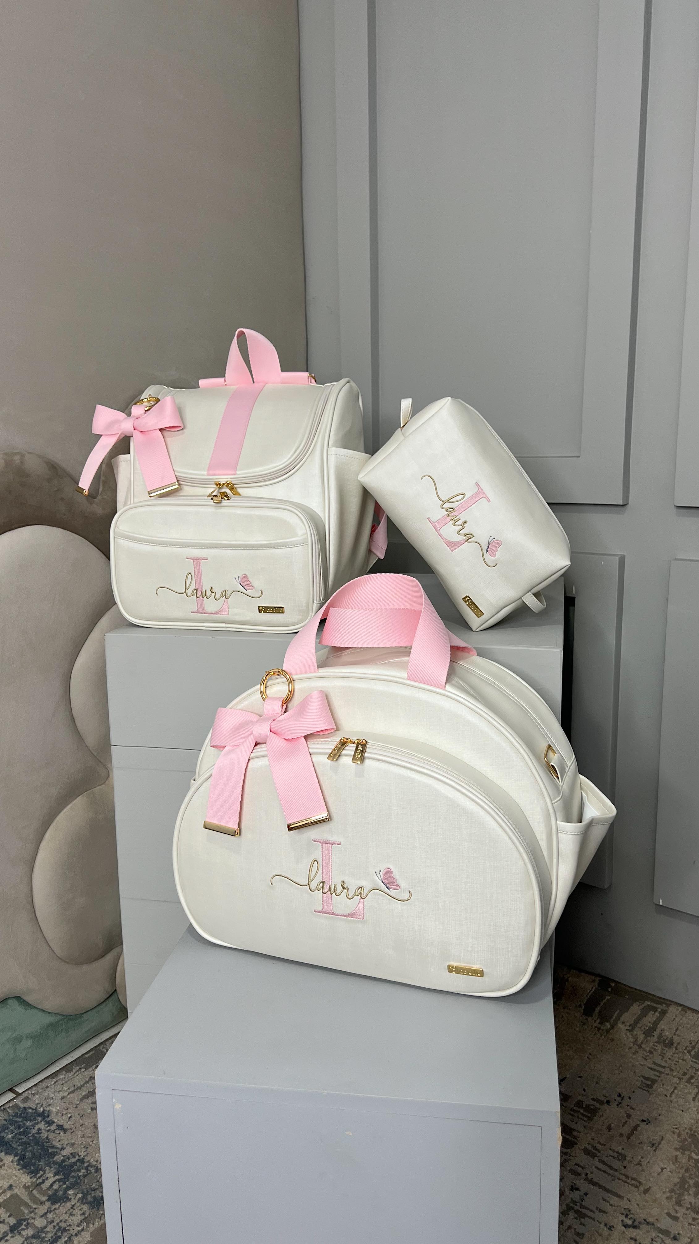 PROMOÇÃO Kit de Bolsas Maternidade 100% Personalizado com nome do Principe/Princesa - foto 4