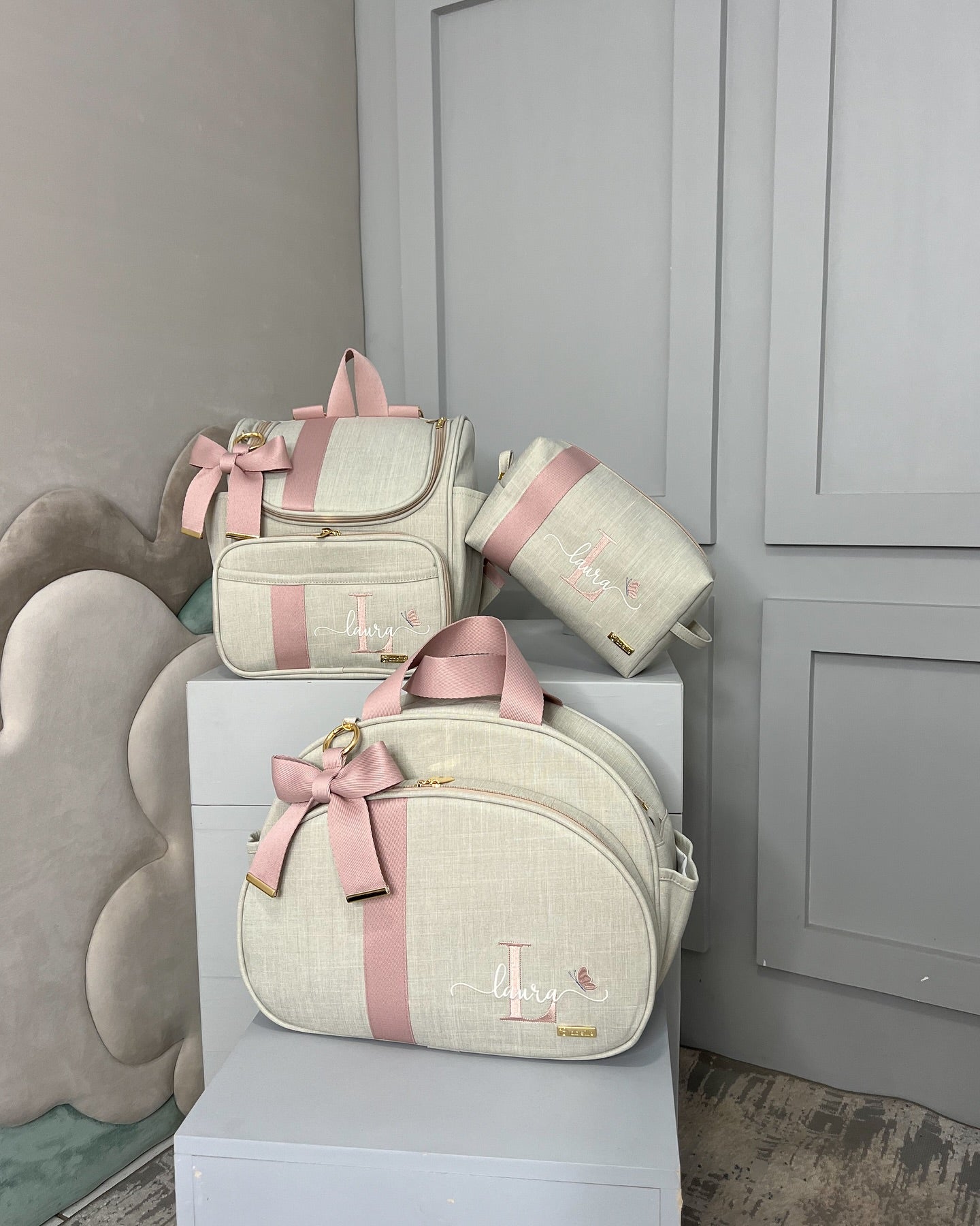 PROMOÇÃO Kit de Bolsas Maternidade 100% Personalizado com nome do Principe/Princesa - foto 6