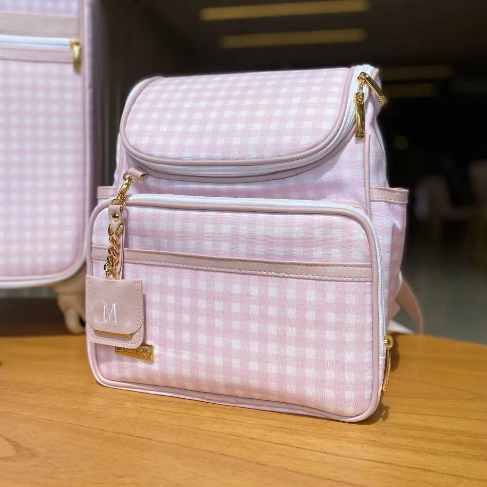 Kit Baby 7 Items Personalizado Linho | Rosa - foto 3