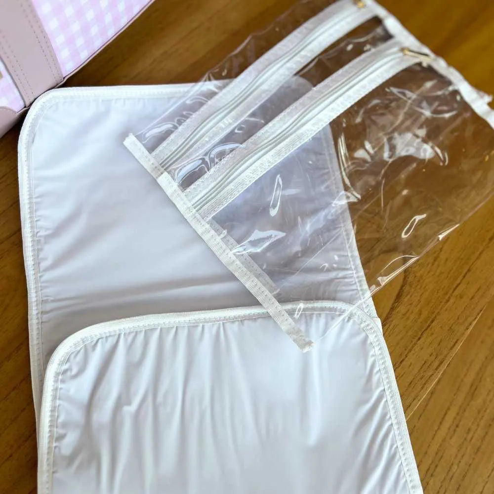 Kit Baby 7 Items Personalizado Linho | Rosa - foto 5